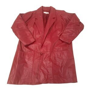 Vintage Red Leather Jacket